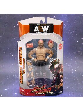 AEW Wrestling Kenny Omega As Akuma Figure Street Fighter Gamestop Exclusive